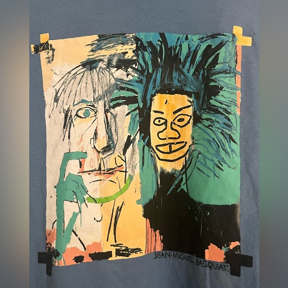 GAP Men’s Jean-Michel Basquiat Graphic Tee - Blue - Large - Picture 3 of 9
